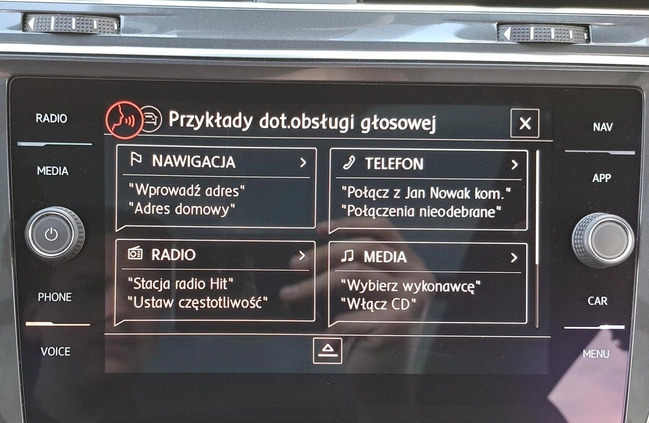 Volkswagen Tiguan Allspace cena 144900 przebieg: 111053, rok produkcji 2019 z Wieleń małe 781